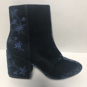 Kenneth Cole Blue Velvet Boots